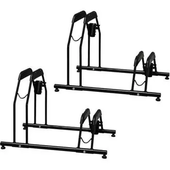 Iris Ohyama Bicycle Stand BYS-2 Black Set of 2