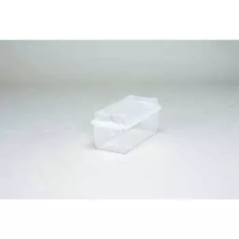 Iris Ohyama Box CD Width 16.4 x Depth 35.3 x Height 15.5cm Clear/White CDB-35