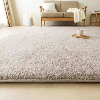 IRIS OHYAMA Carpet Rug La Cushion Rug Boa 185 x 185 cm Total Thickness 3 cm Compatible with Hot Carpets 2 Tatami Mats Water Repellent Sound Insulation