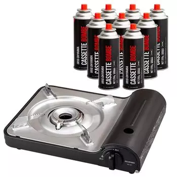 Iris Ohyama Cassette Stove Charcoal Cassette Cylinder 250g x 3 pieces x 3 sets [Set purchase] IGC-E1-H древесный уголь