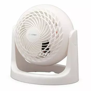 Iris Ohyama Circulator, Quiet, 8 Tatami Mats, Macaron, Matte Design, Fixed Swing, Powerful Air Blower, Compact PCF-MKM15N-W, White