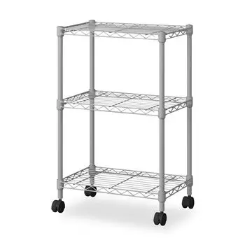 Iris Ohyama Colored Metal Rack Fit 3 Tiers Width 45 x Depth 30 x Height 71cm With Casters Dark Gray CMF-45070C темно-серого