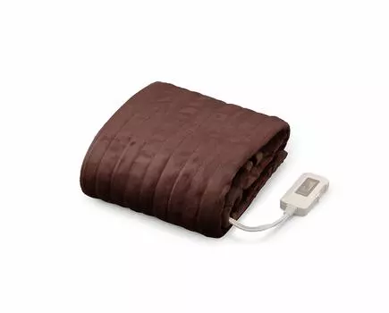 Iris Ohyama Electric Can Be Used as a 188 x 130 With Off Dust Mite Power Energy Slide Temperature Bed Cold Heating Fluffy Fully Dark Brown Blanket,
