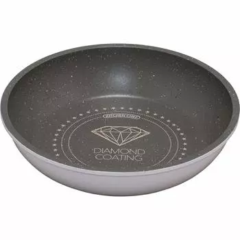 IRIS OHYAMA Frying Pan 20cm Gas Compatible with Removable Handle Lightweight Diamond Coated Pan White Marble Fire/IH ISN-F20