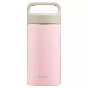 Iris Ohyama Fulme Water Bottle Tumbler Mug Bottle Stainless Steel 350ml Glossy Pink with Lid Handle Handle Heat Insulation Cold Insulation Vacuum