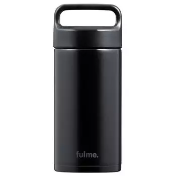 Iris Ohyama Fulme Water Bottle Tumbler Mug Bottle Stainless Steel 350ml Black with Lid Handle Handle Vacuum Insulated Drinking Spout Outdoor Sports