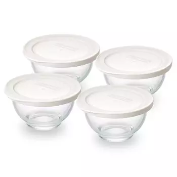 Iris Ohyama Heat Resistant Glass Set of Can be Does not Can be heated up to Can be served directly to the Microwave oven Time saving [Neat Storage]