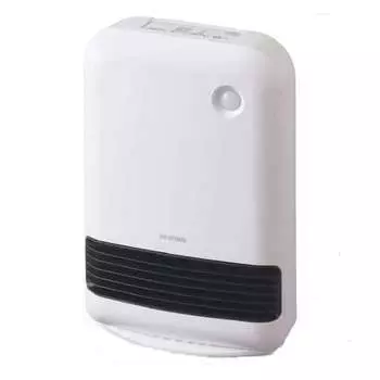 Iris Ohyama Heater, Ceramic Fan Heater, Heating Equipment, Electric, Feet, Small, Warm Air, Energy Saving, Dressing Room, Comes with Motion Sensor, La
