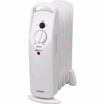 Iris Ohyama Heater Oil Heater 3.3 татами Wave Type 500 Вт Маленький Компактный Регулируемая Температура Функция Опрокидывания Механические Ножки Энергосберегающий Нагреватель