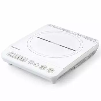 Iris Ohyama IH 1 IH Cooking 5 Levels Single Home White Stove, Burner, Heater, 1000 Вт, Adjustment, Use, Use, Pot, Sukiyaki, IHK-T36-W