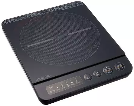 Iris Ohyama IH Stove 1 Burner IH Cooking Heater 1000W Настольный дизайн Черный IHK-T38-B