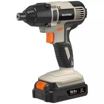 Iris Ohyama JID160TC Rechargeable Electric Impact 18V No Charger 160Nm Easy to Use for Drilling and Tightening Screws in Thick Sand Beige Driver,