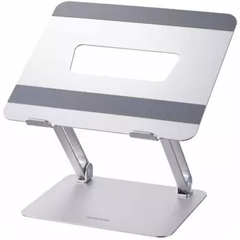 Iris Ohyama Laptop Laptop Tablet Adjustable Stand Improves Sturdy Silver Stand, Stand, Stand, Lectern, Height/Angle, Posture, Foldable, Type, NPS-W серебряный