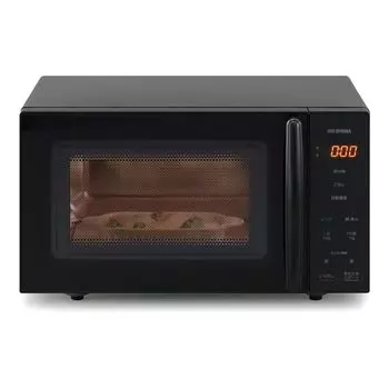 IRIS OHYAMA Микроволновая печь 18 л, плоский стол, одна функция, совместимая со всеми странами, регулировка Hertz Free, черная PMG-F188-B