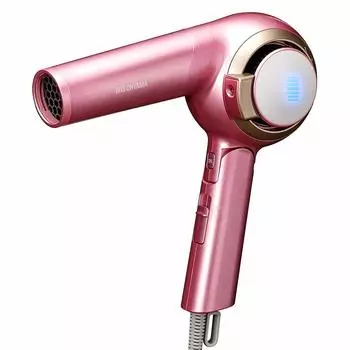 Iris Ohyama Moist Pro Dryer with Sensor Temperature Control Negative Ion LED Light Large Air Volume Pink HDR-MC1-P