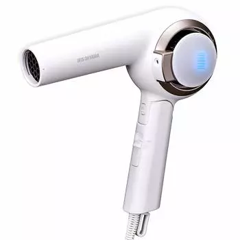 Iris Ohyama Moist Pro Dryer with Sensor Temperature Control Negative Ion LED Light Large Air Volume White HDR-MC1-W