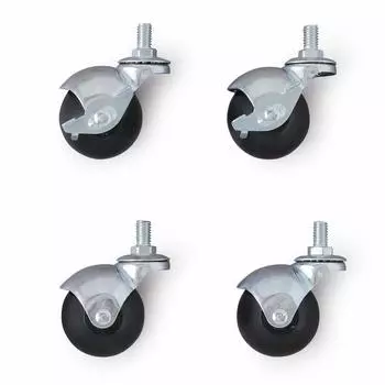 Iris Ohyama MR-25BC Metal Rack, Casters, Set of 4, Pole Diameter 1.0 inches (25 mm), Load Capacity Per Caster: Approx. 220.5 lbs (100 kg), When Drivin