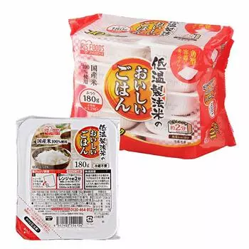 IRIS OHYAMA Packed Domestic Low Temperature Processed Emergency 180g x 10 pieces Rice, 100% Rice, Rice, Food, Rice, Retort,