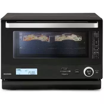 IRIS OHYAMA Паровая микроволновая печь 18 л Плоский стол Экономия времени Скорость приготовления Подогрев Автоматическое меню 20 типов Черный MO-F1808A