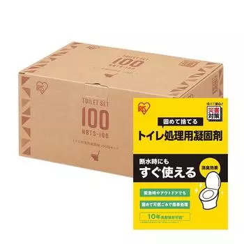 Iris Ohyama Portable portable 100 для небольшого 10-летнего туалета, туалет, использование, катастрофы, чрезвычайные ситуации, порции, хранение, NBTS-100