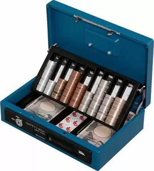 Iris Ohyama Safe Handheld Safe A5 Slim Double Tray Blue SBX-A5S