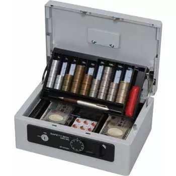 Iris Ohyama Safe Handheld Safe Dial Double Lock B5 Double Tray SBX-B5 Gray