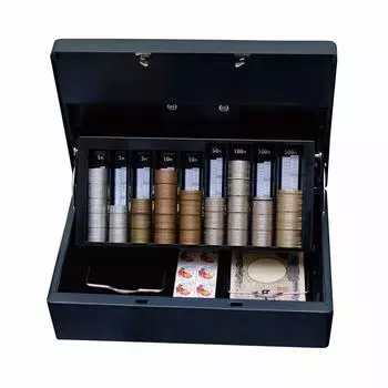 Iris Ohyama Safe Ручной сейф с дисковым замком A5 с верхним управлением и двумя лотками темно-синего цвета SBX-A5SH