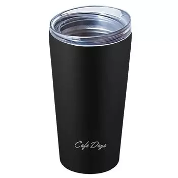 IRIS OHYAMA Стакан с крышкой 350 мл, черный, горячее выше 76 и холодное ниже 8 в течение 1 часа CafeDays, стильная милая кружка простого дизайна MugMy Bottle NCD-L350