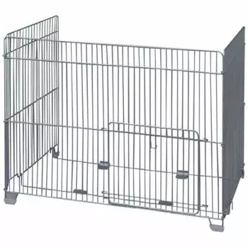 Iris Ohyama Stove Guard Width 85 x Depth 62 x Height 71cm Silver SS-850N