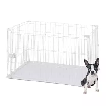 Iris Ohyama System Circle Tray White for Medium Dogs Width 113 x Depth 79 x Height cm STS-1200T 65.5 белый