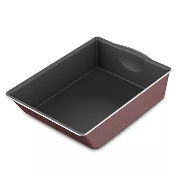 Iris Ohyama Tamagoyaki Frying Tamagoyaki Egg 15 Fire Depth Model with Removable Diamond Deep Plus Oven Detachable Rose Madder Easy to Clean Pan,