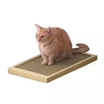 IRIS OHYAMA Точилка для кошачьих когтей, широкий тип картона, можно использовать с обеих сторон, натуральный P-NTW-290R