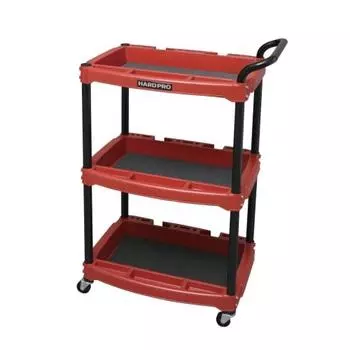 Iris Ohyama Tool Wagon Hard with Handle Red HDW-3H