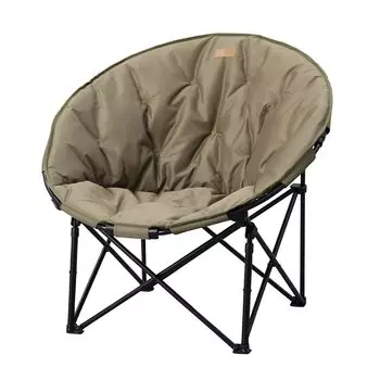 Iris Ohyama Уличный стул Moon Chair Компактный стул цвета хаки для кемпинга Складной стул для хранения усадочного типа Простая сборка Уличный гамак Подарок хаки