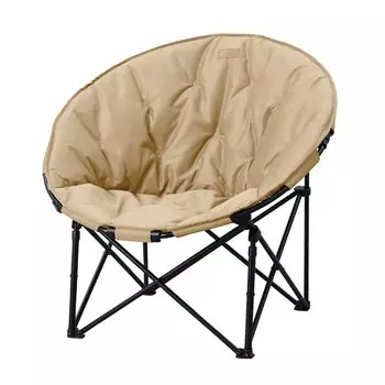 Iris Ohyama Уличный стул Moon Chair Компактный бежевый стул для хранения походного снаряжения Выдвижной тип Легкая сборка Уличный гамак Подарок бежевый