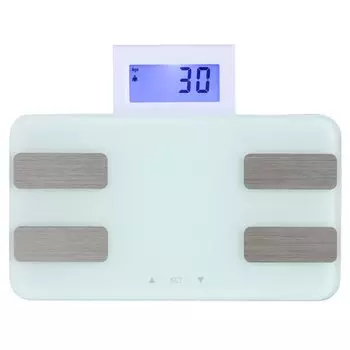 Iris Ohyama Weight Scale Simple Personal Registration Weight Body Fat Percentage Muscle Percentage BMI Basal Metabolic Rate Bone Mass White [Ultra