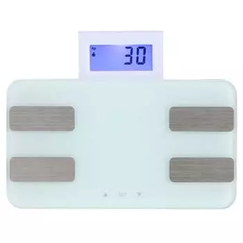 Iris Ohyama Weight Scale [Ultra Thin] Simple Personal Registration Weight Body Fat Percentage Muscle Percentage BMI Basal Metabolic Rate Bone Mass WBC