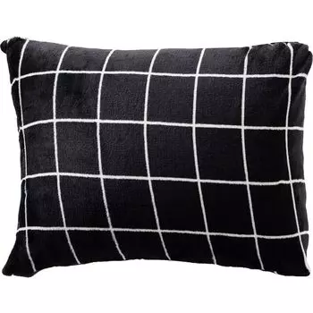 Iris Plaza fondan pillow cover grid black x gray FDPMP-4390