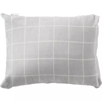 Iris Plaza fondan pillow cover grid gray x ivory FDPMP-4390