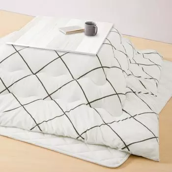 Iris Plaza Kotatsu Futon Square 185 x Объемный комплект одеяла и матраса Kotatsu с пушистым теплом для сердца и жестким матрасом с уретаном