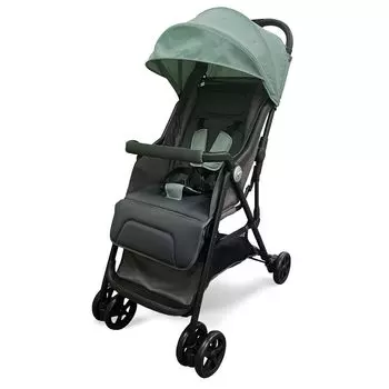 IRIS PLAZA Может стоять самостоятельно даже после того, как сядете, бесступенчатая корзина, мохово-зеленая коляска типа B, складная, легкая, 5-точечный ремень безопасности, откидывающаяся спинка, в комплекте, зелёный