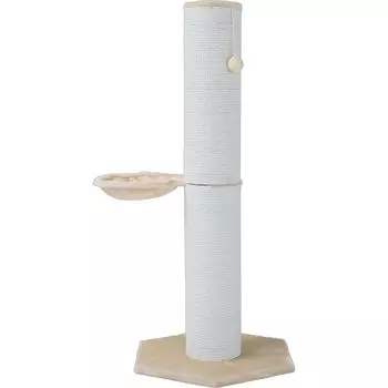 Iris Plaza Nail Sharpening Choice of Toy Height Cotton Beige Pole, Materials, Included, Stability, 120cm, Rope,