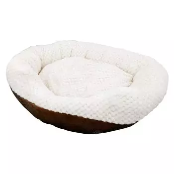 Iris Plaza Pet Small Pet Brown Bed, Fluffy, Dog, Cat, Bed, Cuddler, Sofa, Cushion, Mat, House, Stylish, Chewy, коричневый