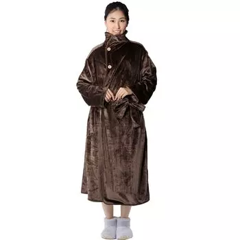 Iris Plaza Wearable 125 см Room Flannel Melts to the Brown Blanket, Blanket, Длина, Износ, Микрофибра, На ощупь, Антистатичный, Моющийся,