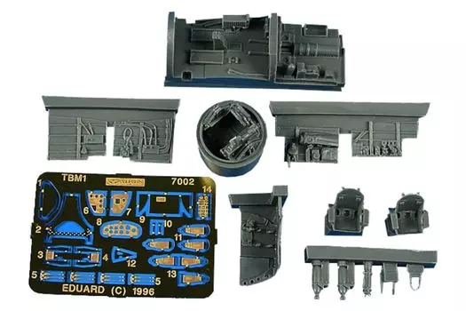 Iris TBM Avenger Cockpit Set Plastic Model Parts ARS7002 1/72 (for Hasegawa) (Airplane)