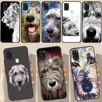 Irish Wolfhound Dog Case For Samsung Galaxy A34 A54 A14 A53 A13 A51 A71 A50 A12 A22 A32 A52 A72 Phone Cover Samsung A52S 5G