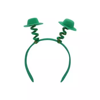 Ирландская вечеринка Милые аксессуары для волос Зеленая шляпа Детские Взрослые Обручи для волос Фестиваль Патрика Аксессуары для волос One Size