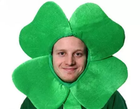 Ирландский фестиваль Clover Hat St.. День Святого Патрика Креативный Головной Убор Гарнитура Выступление Зеленый Цилиндр One Size зелёный