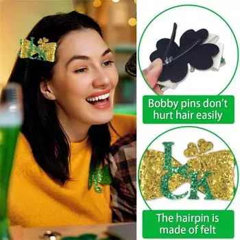 Ирландский фестиваль Св.. Украшение ко Дню Святого Патрика Зеленая шпилька One Size