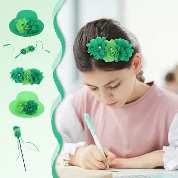 Ирландский фестиваль вечеринка наряд цилиндр шляпа Патрик аксессуары для волос палочка шпилька для волос One Size